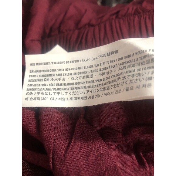 Abercrombie Fitch Women Mini Skirt S Wide Elastic WaistBand Toile Overlay - Picture 7 of 7